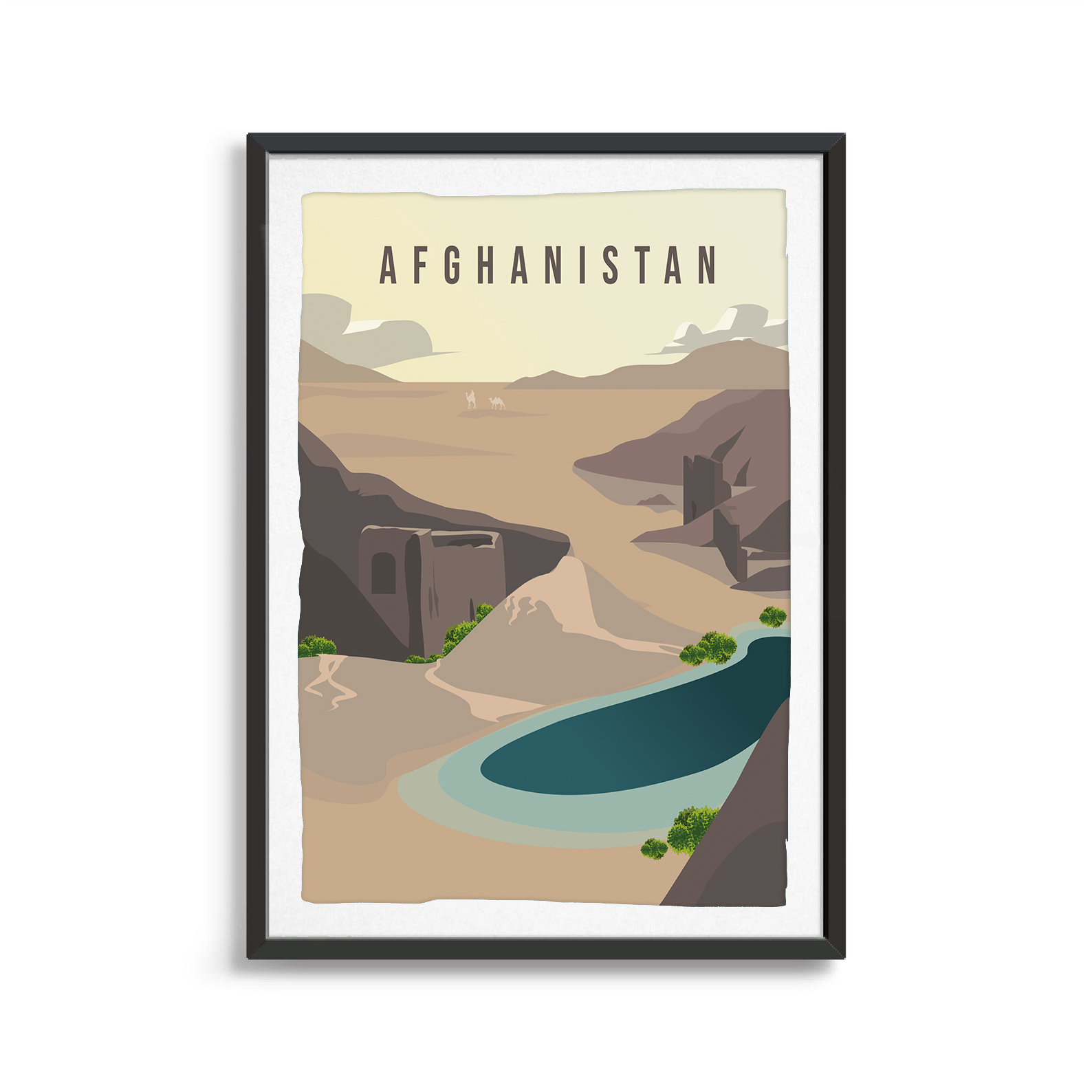 Turkmenistan country digital art print