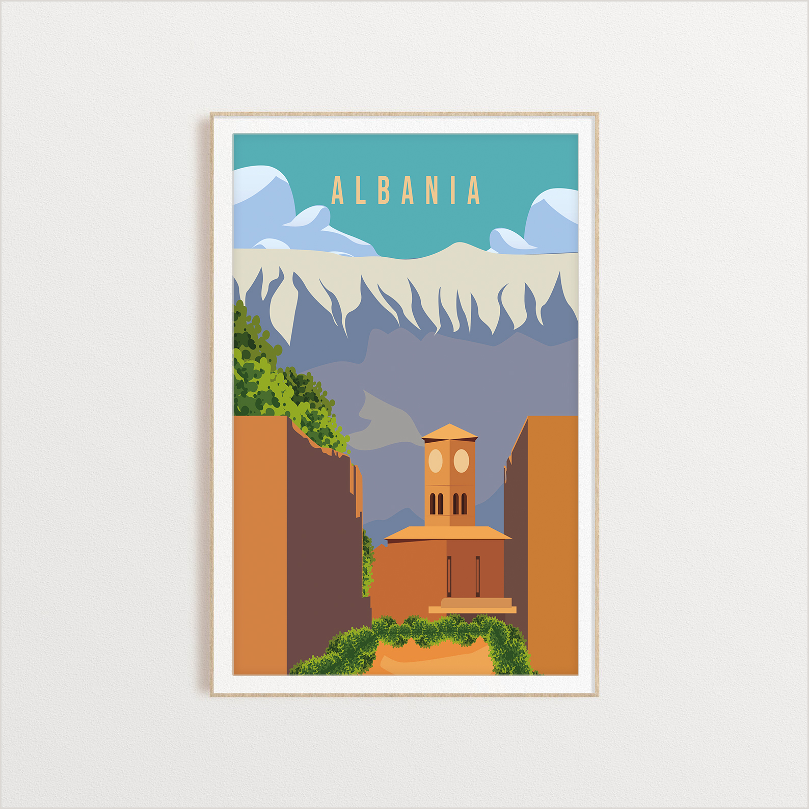 Uganda country digital art print