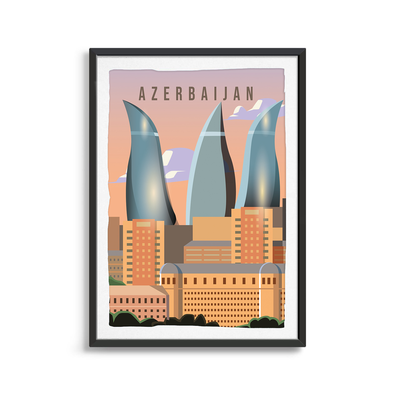 Algeria country digital art print