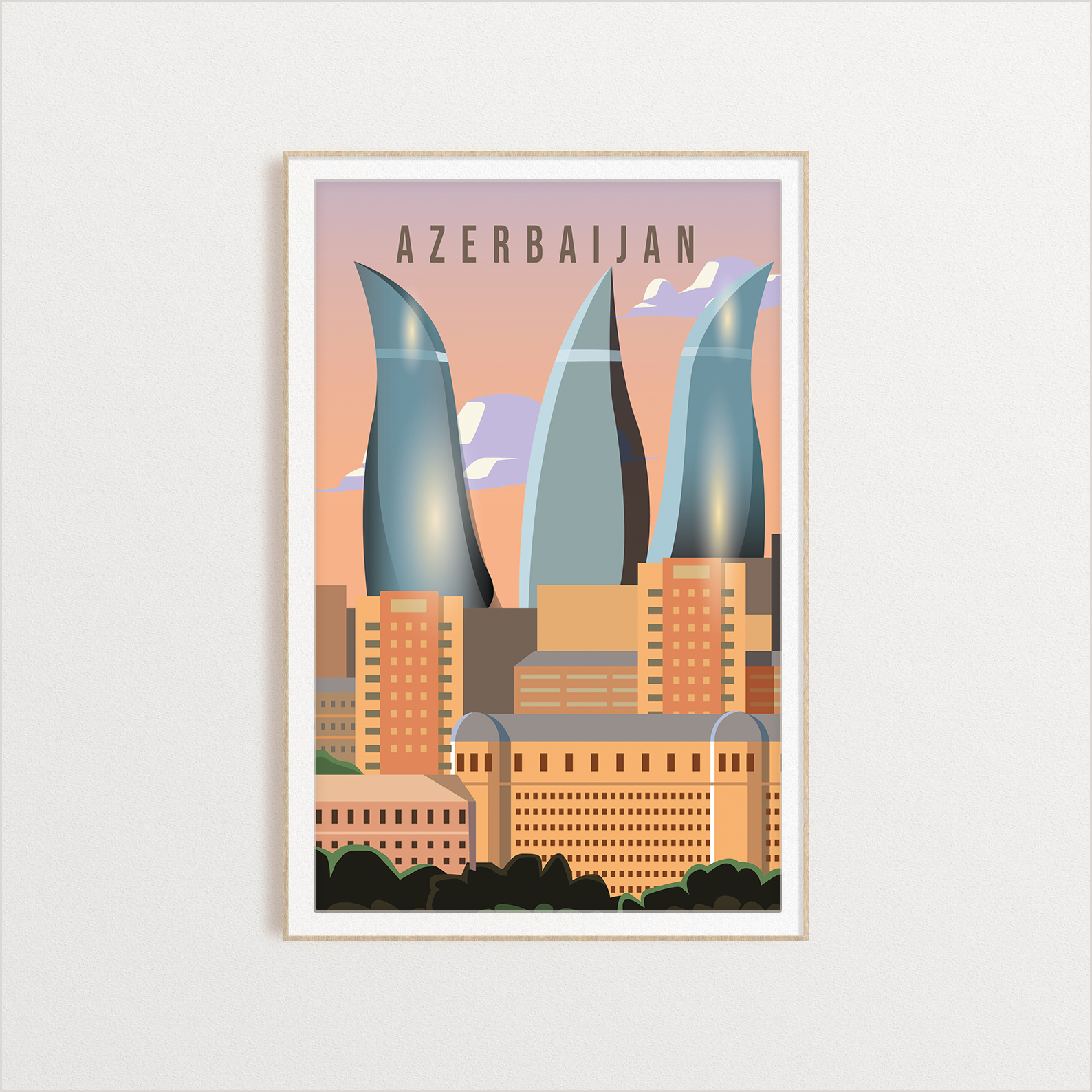 Algeria country digital art print