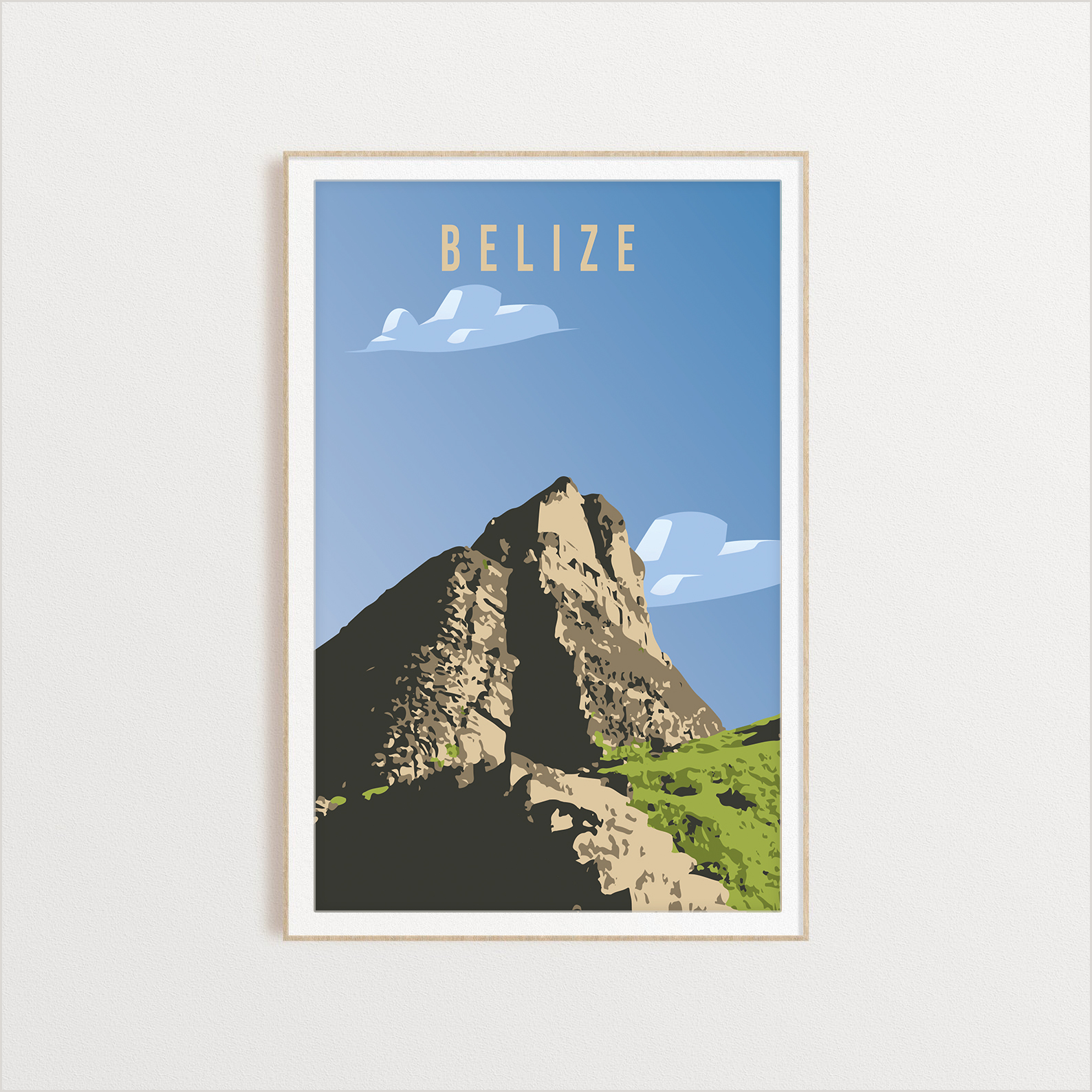 Azerbaijan country digital art print