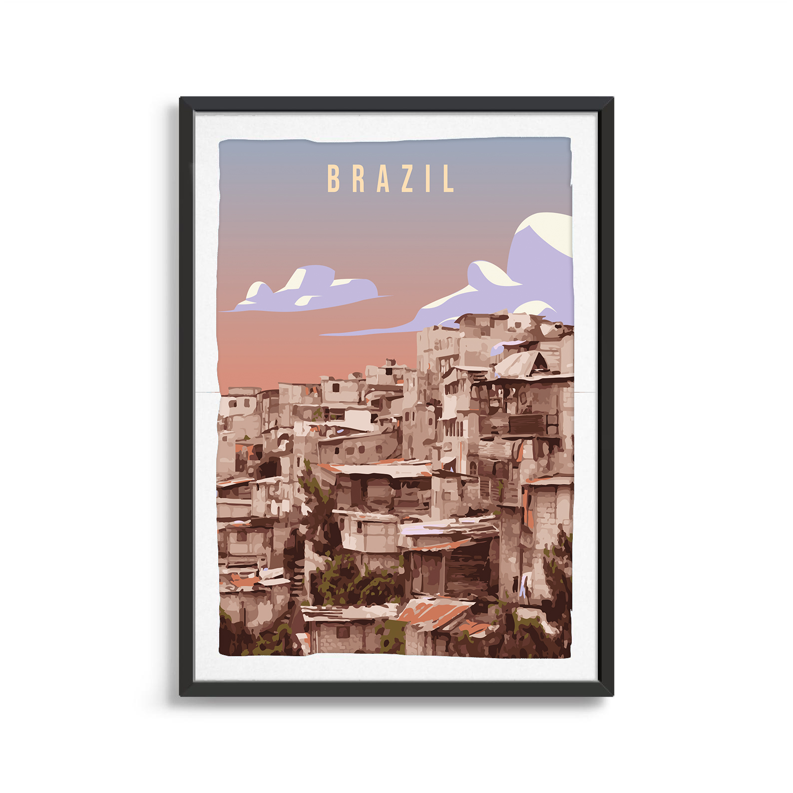 Benin country digital art print