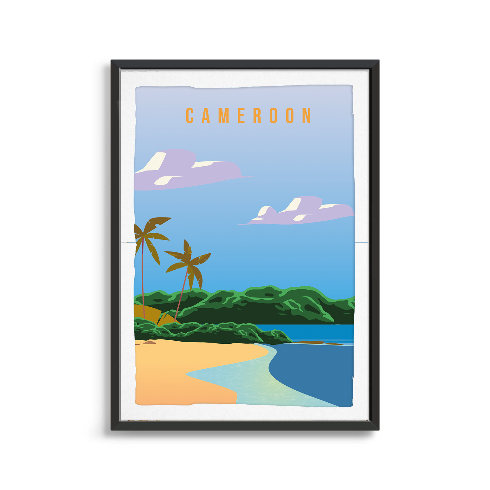 Cambodia country digital art print