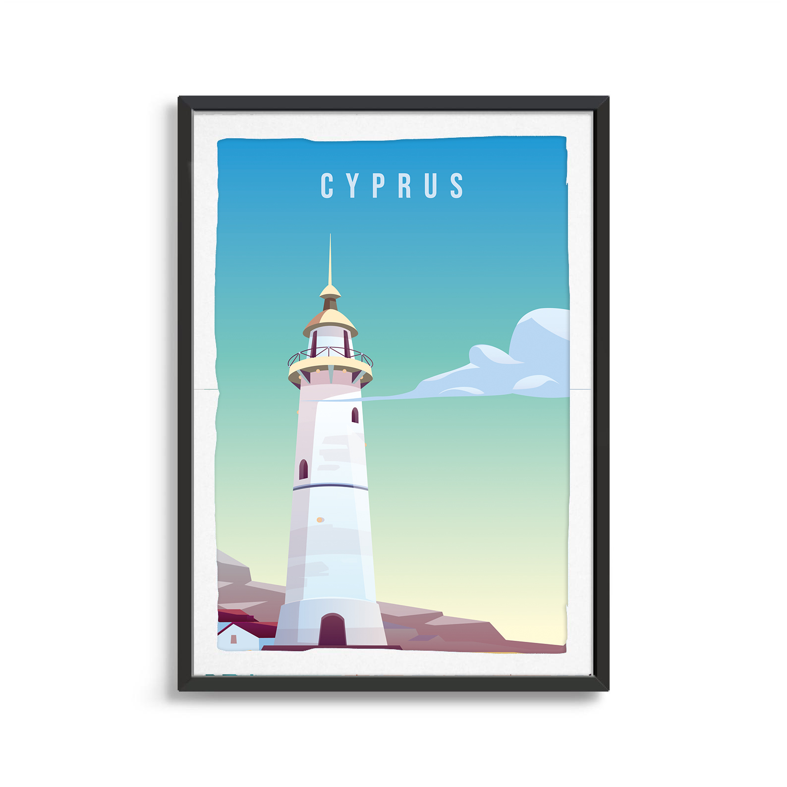 Cyprus country digital art print
