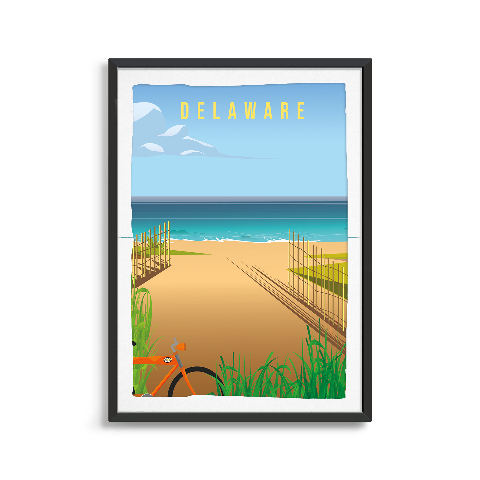 Delaware state digital art print