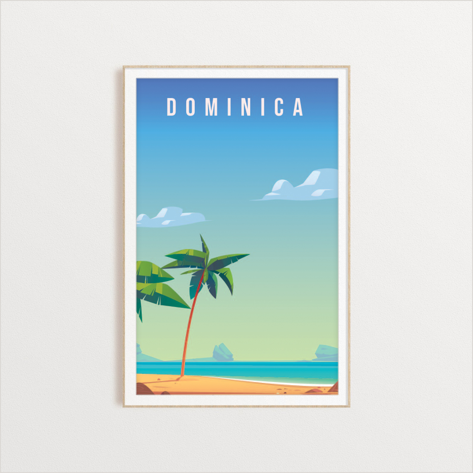 Dominican Republic country digital art print