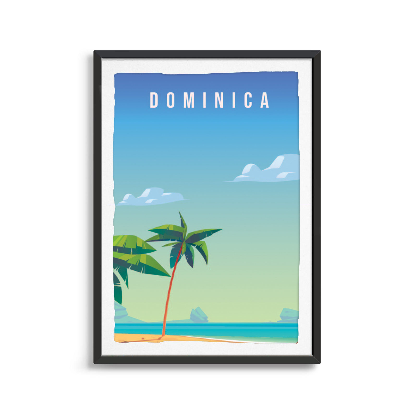 Dominican Republic country digital art print