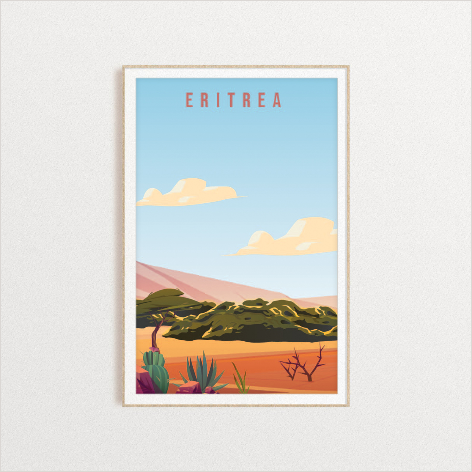 Eritrea country digital art print