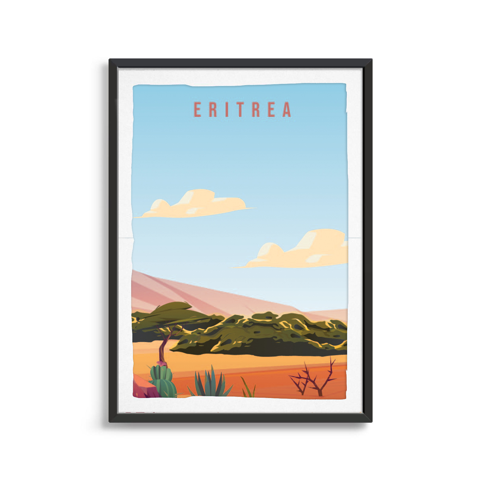 Eritrea country digital art print