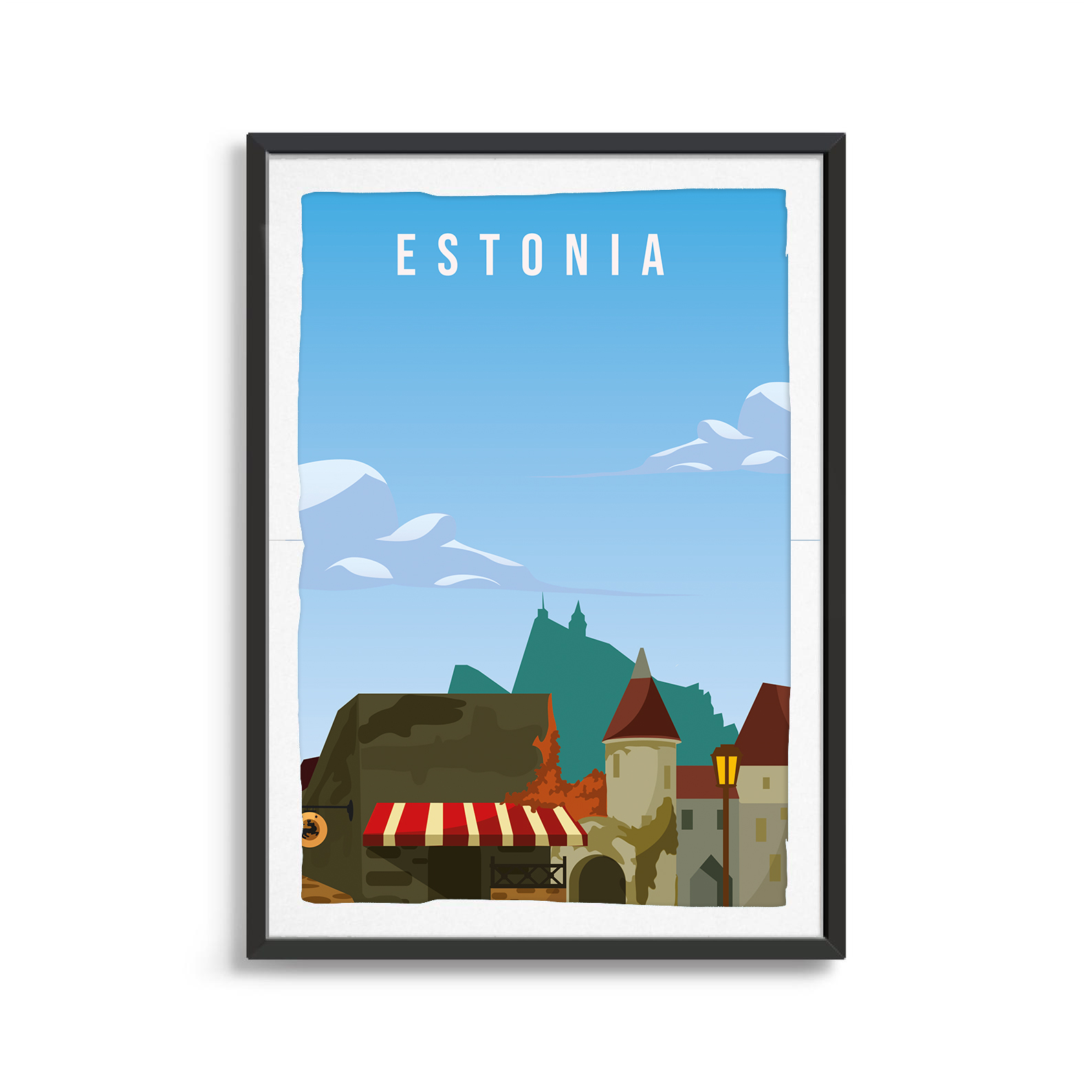 Estonia country digital art print