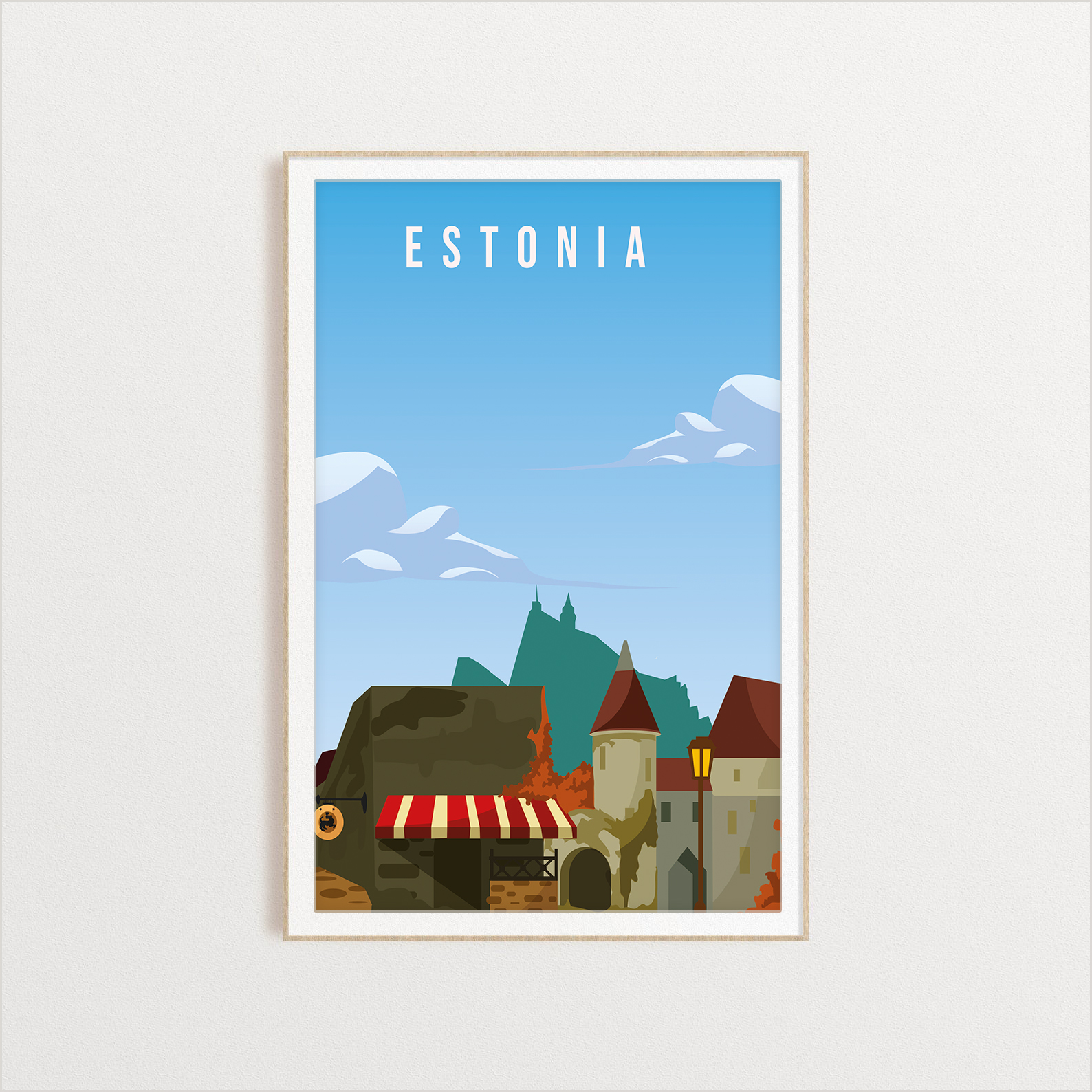 Estonia country digital art print