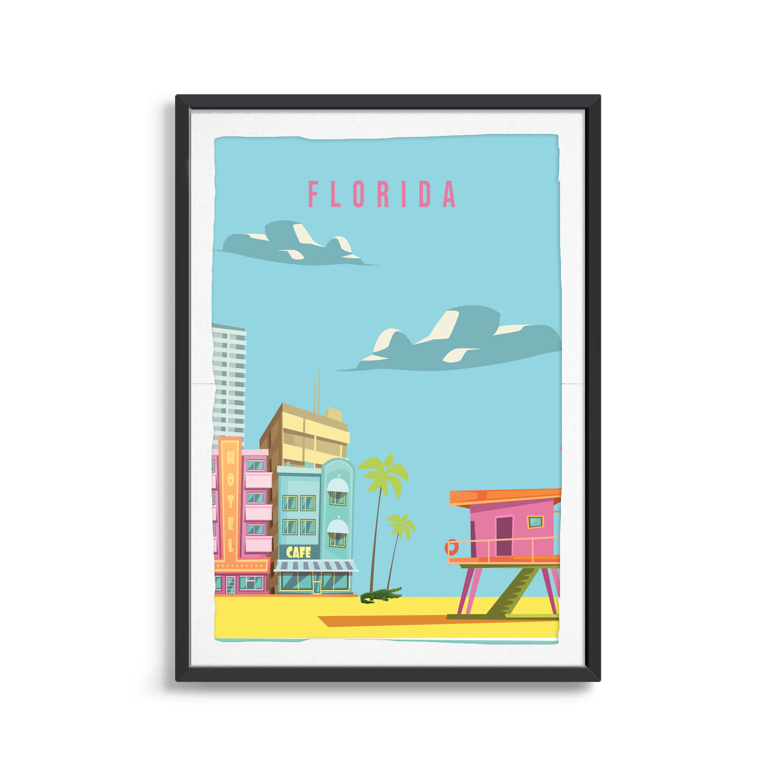 Florida state digital art print