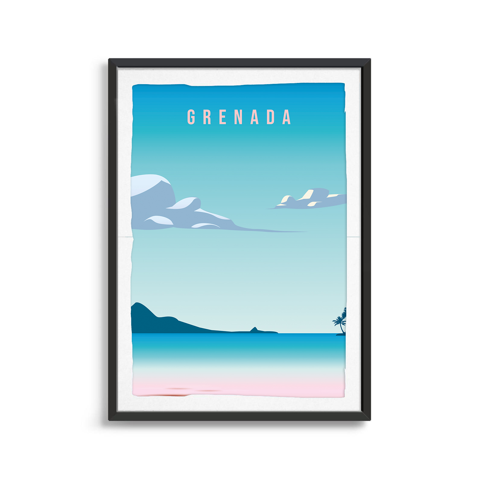 Grenada country digital art print