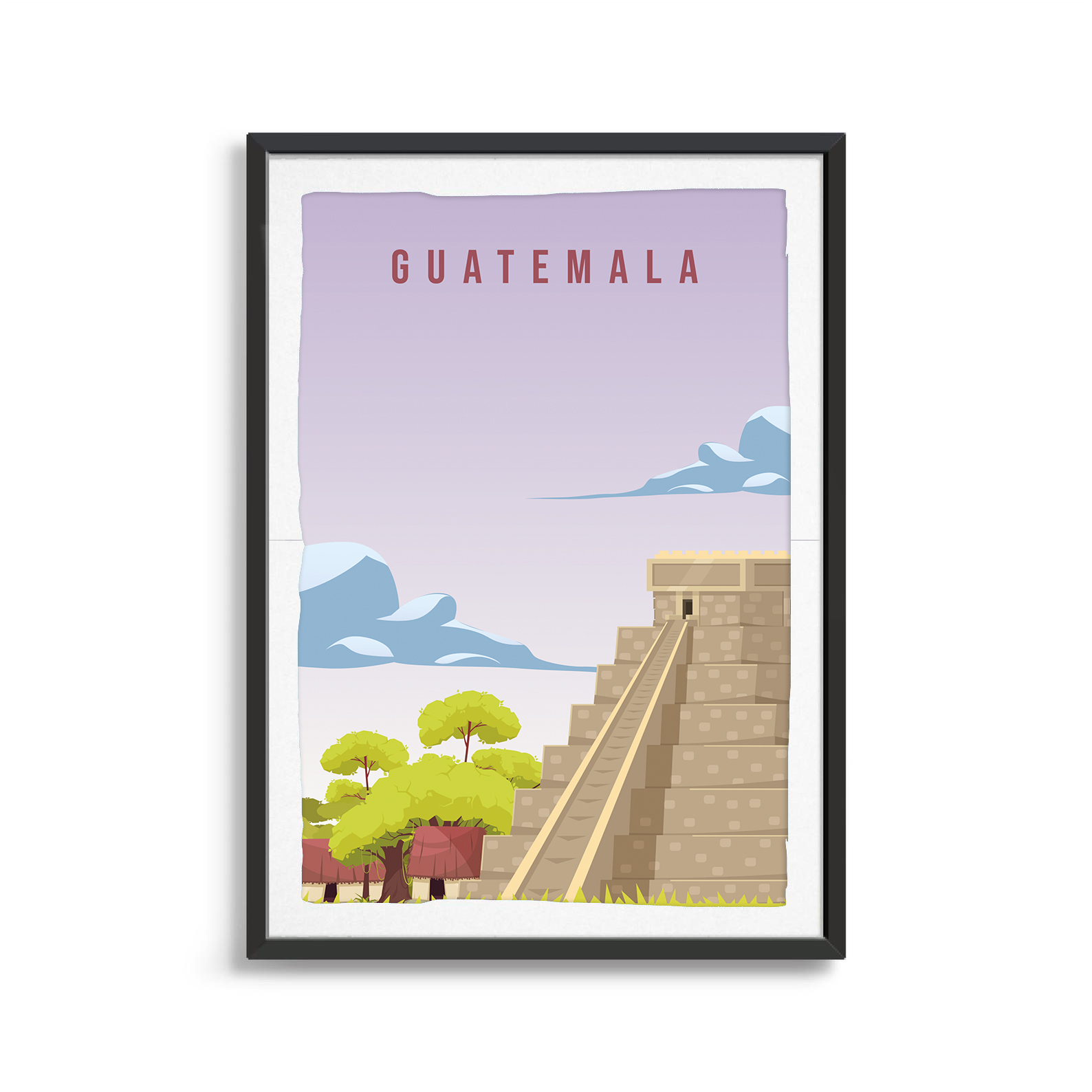 Guatemala country digital art print