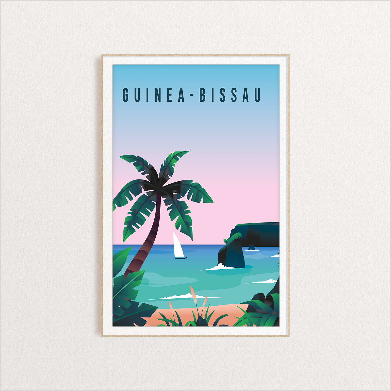 Guinea-Bissau country digital art print