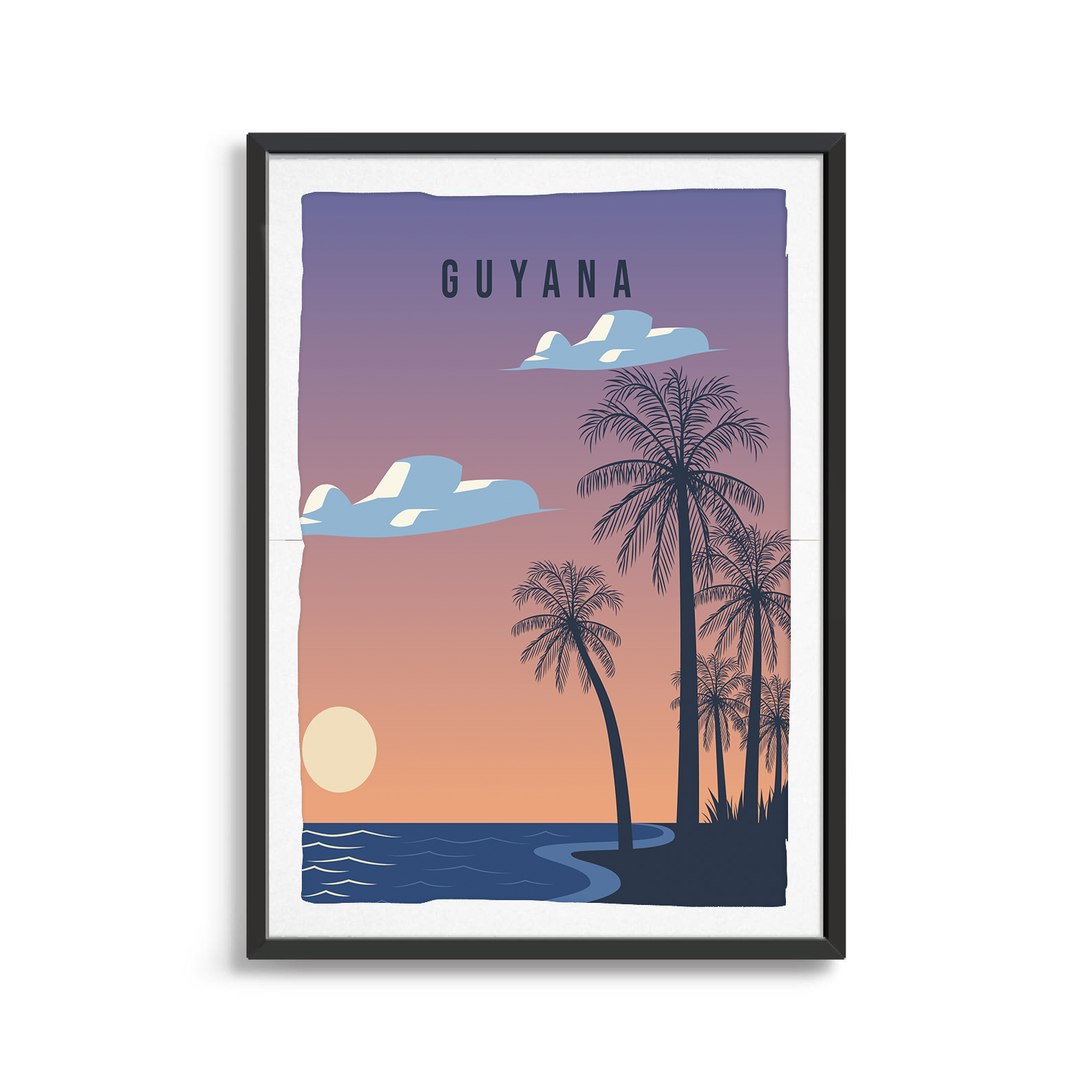 Guyana country digital art print