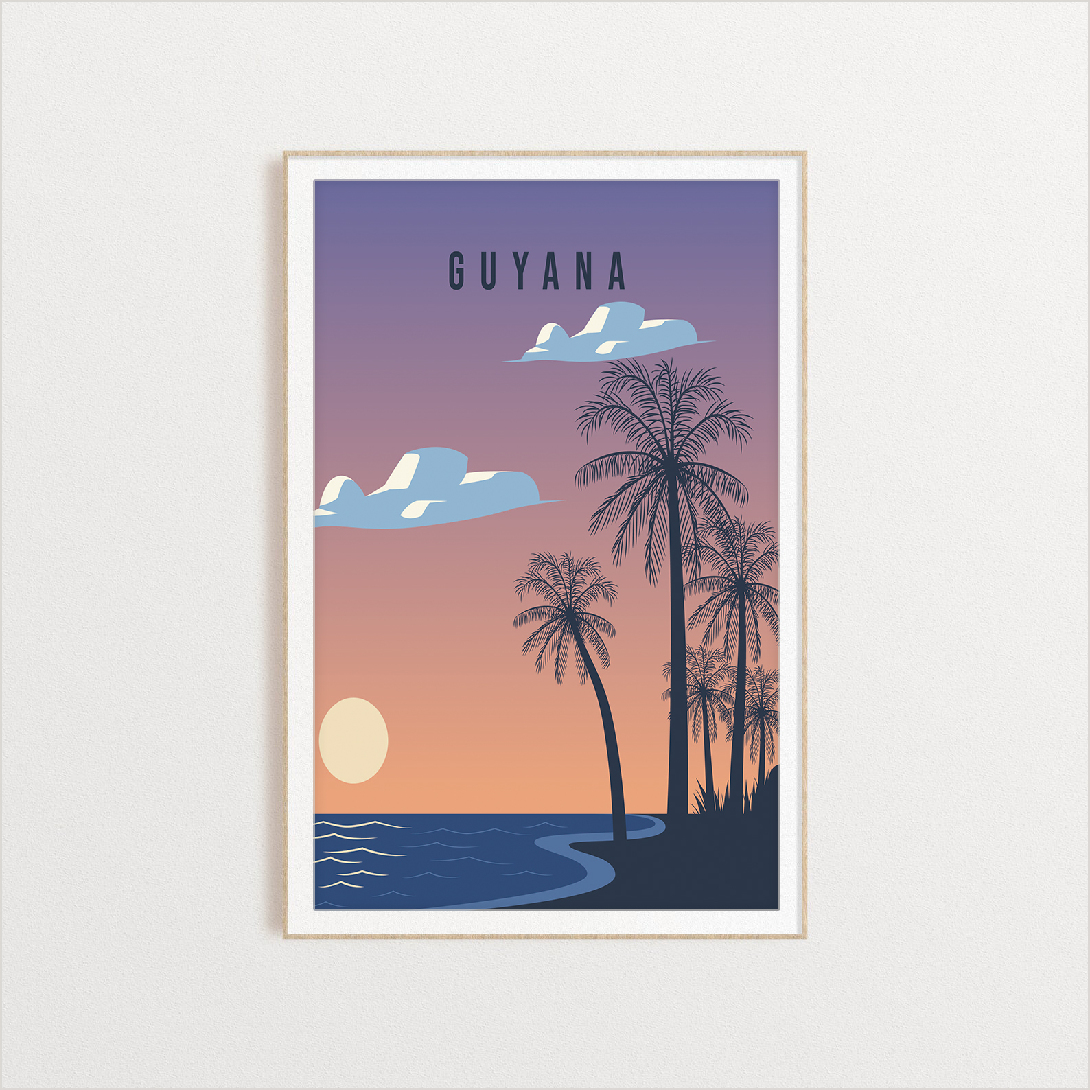 Guyana country digital art print