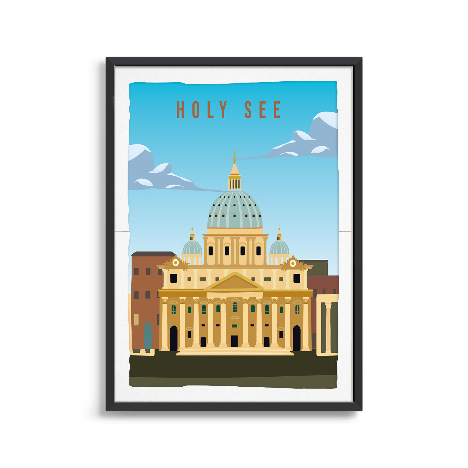 Holy See country digital art print