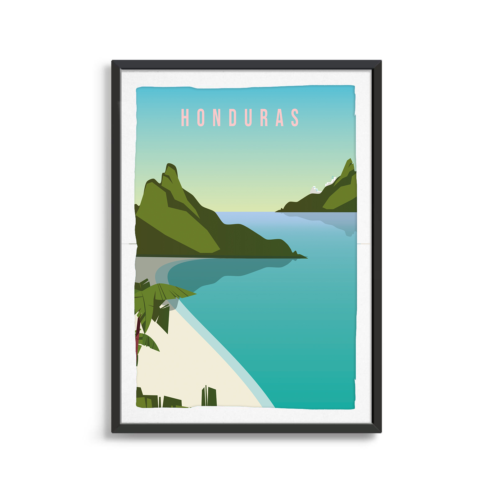 Honduras country digital art print