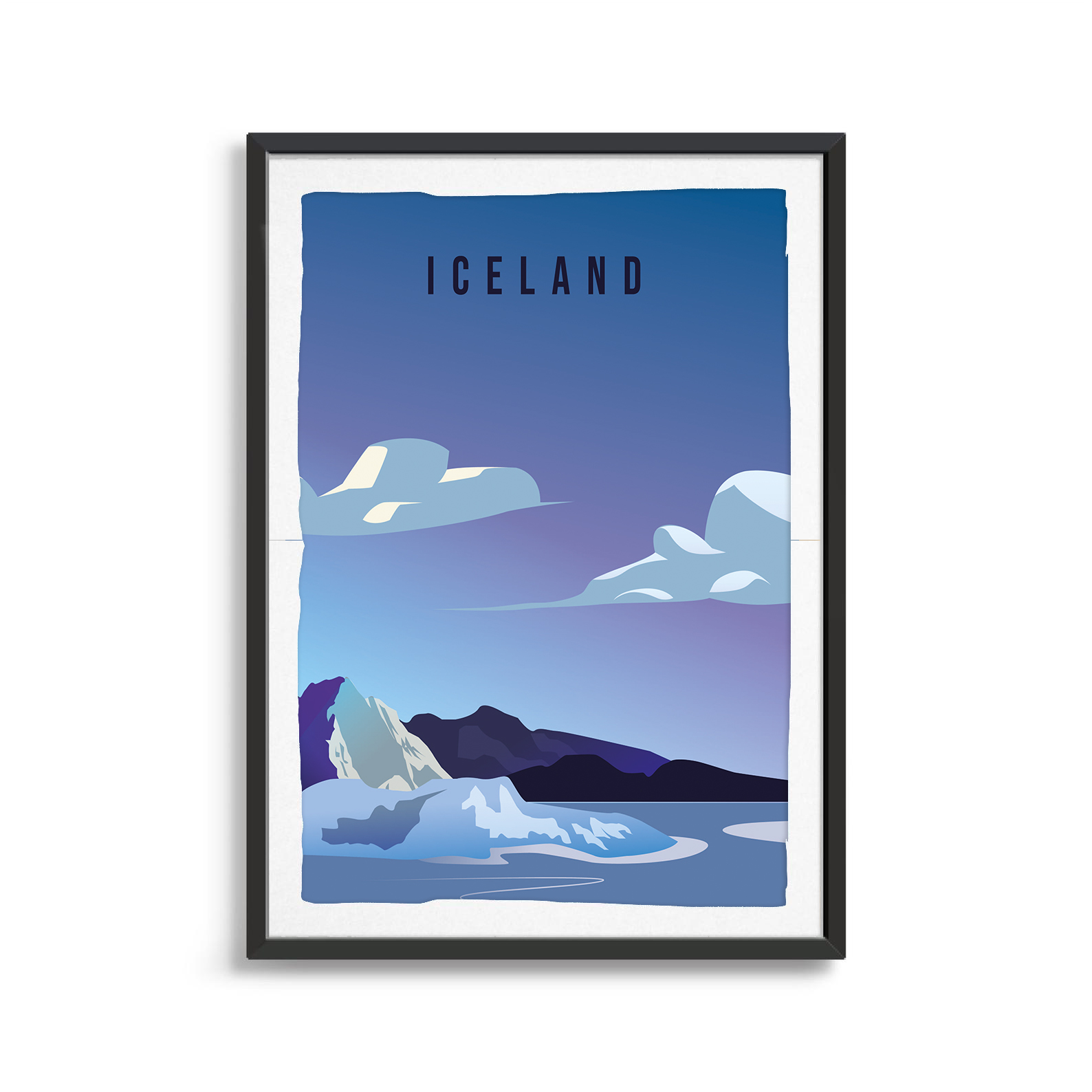 Iceland country digital art print