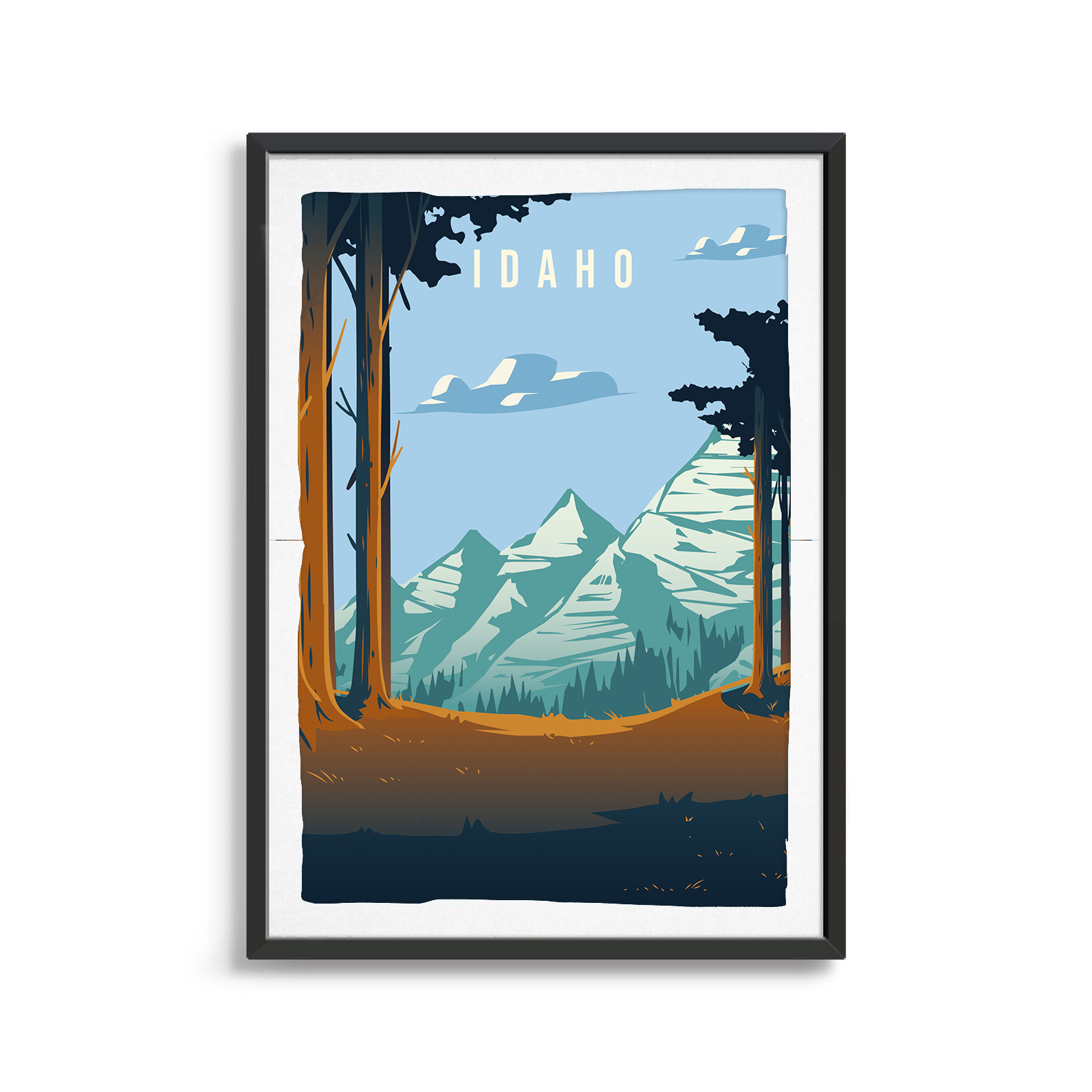 Idaho state digital art print