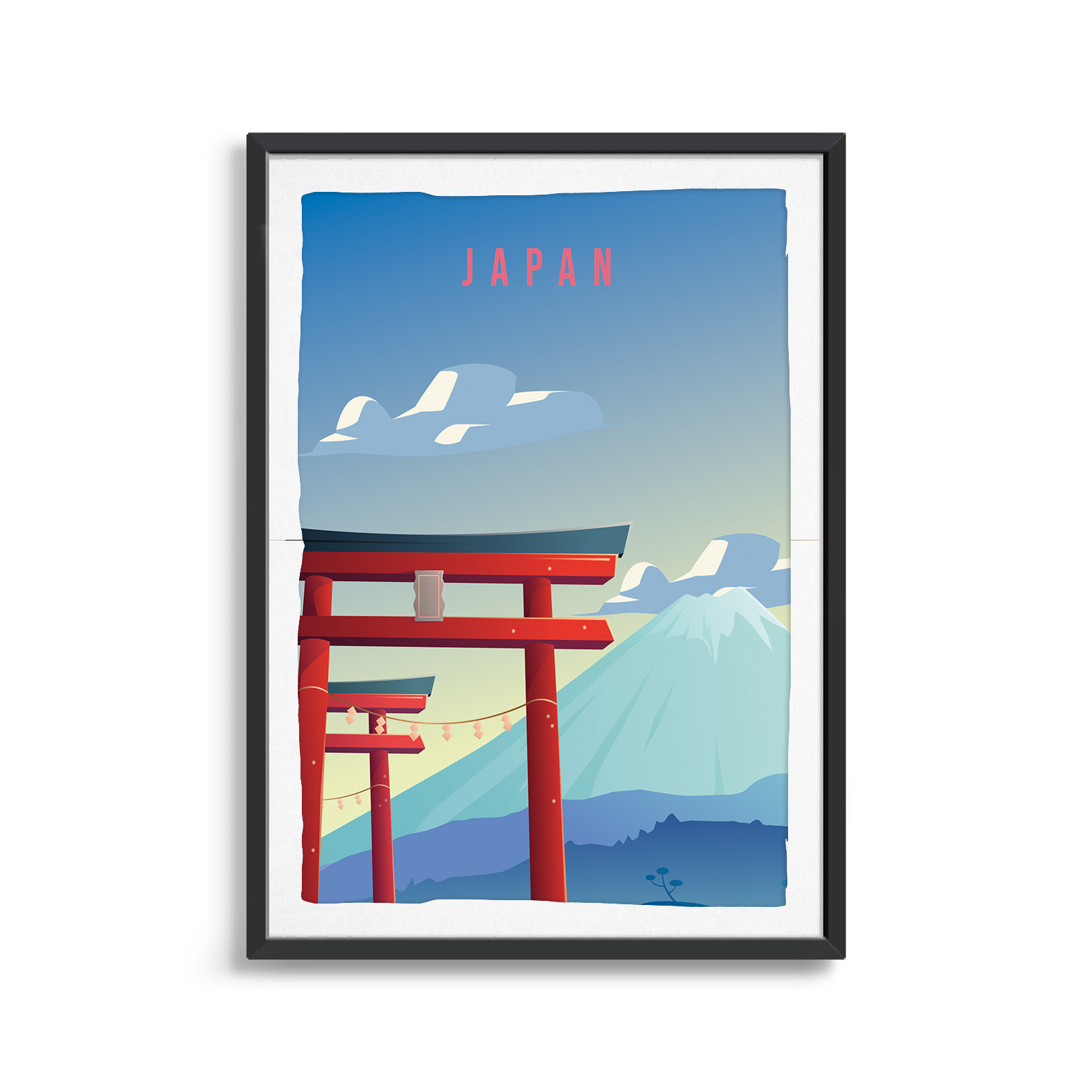 Japan country digital art print