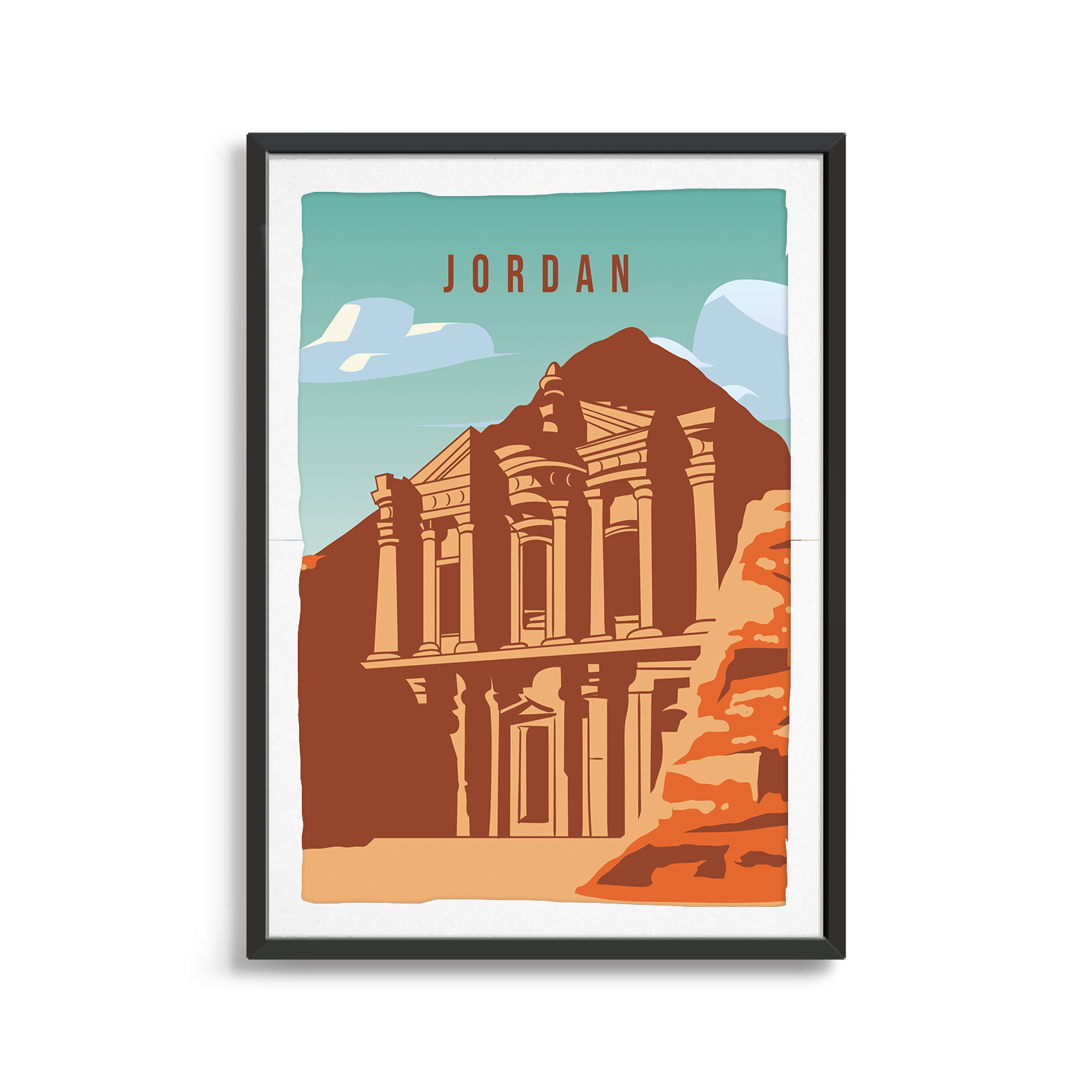 Jordan country digital art print