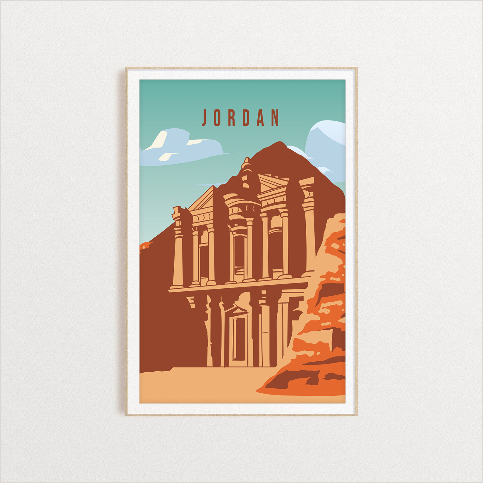 Jordan country digital art print