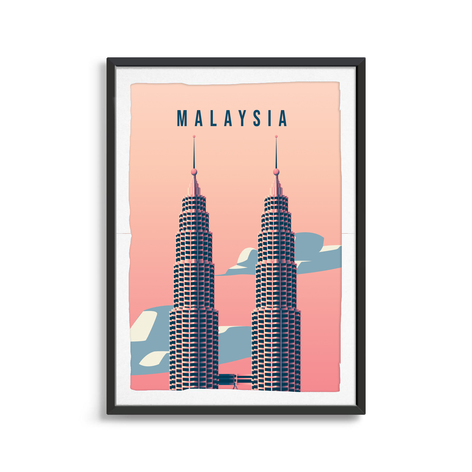 Malaysia country digital art print