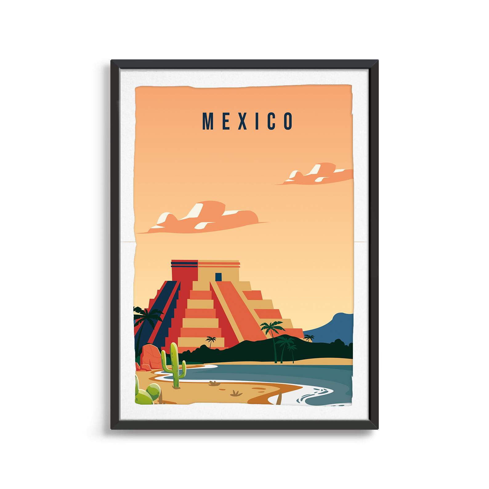 Mexico country digital art print