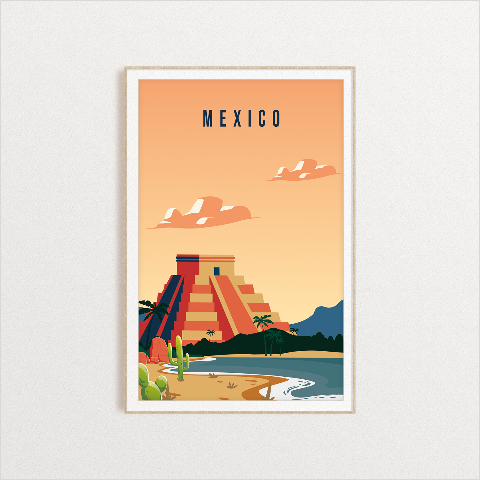 Mexico country digital art print