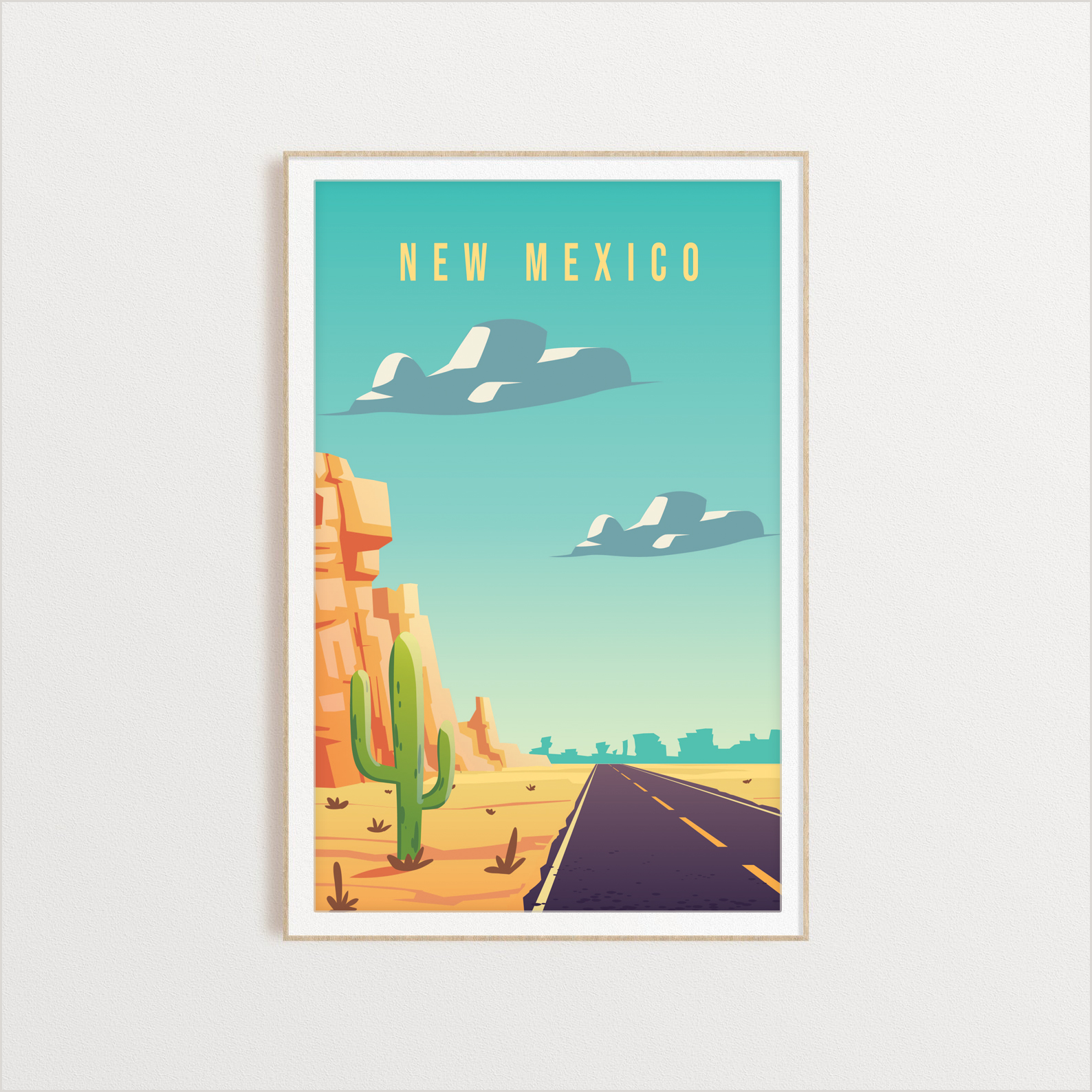 New Mexico state digital art print