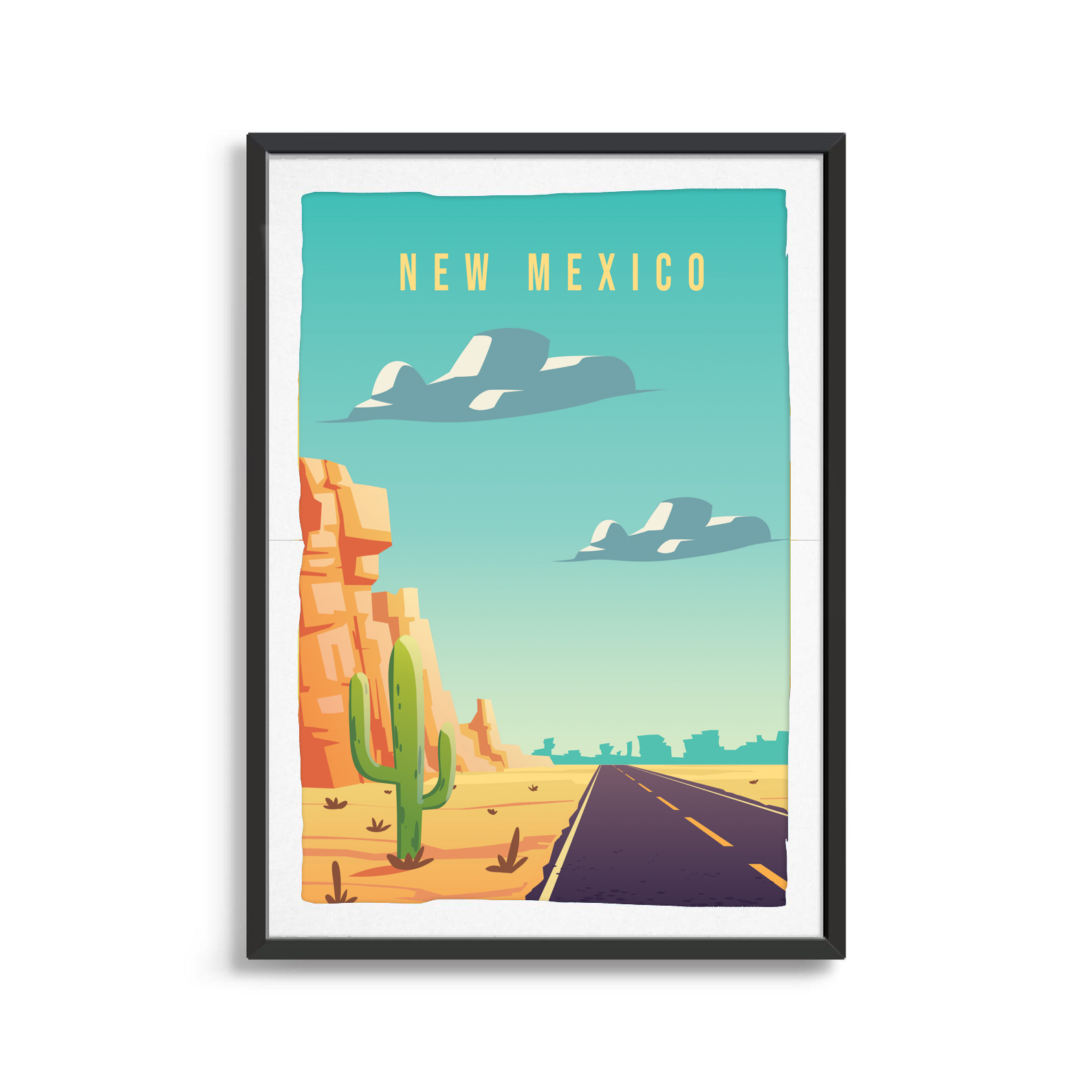 New Mexico state digital art print