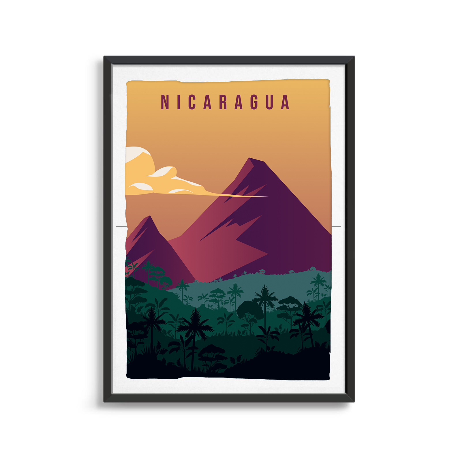 New Zealand country digital art print
