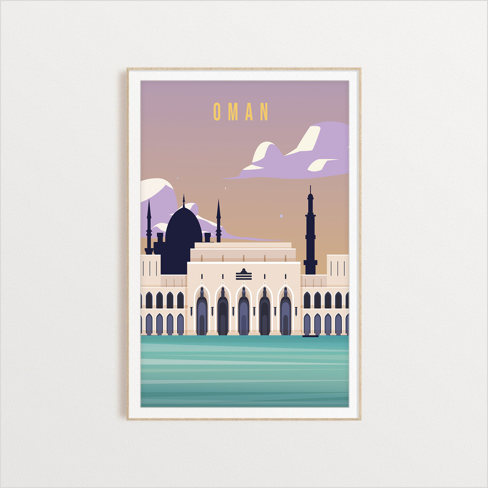 Oman country digital art print