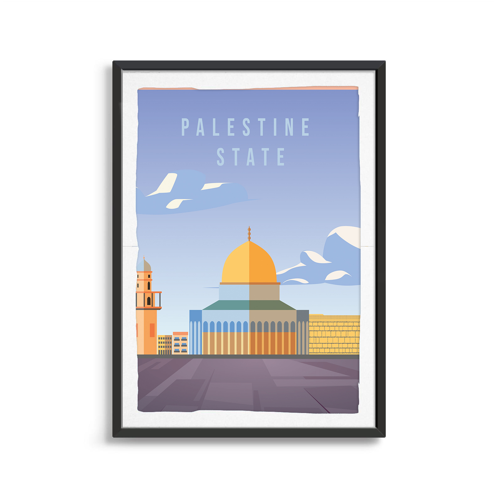 Palestine country digital art print