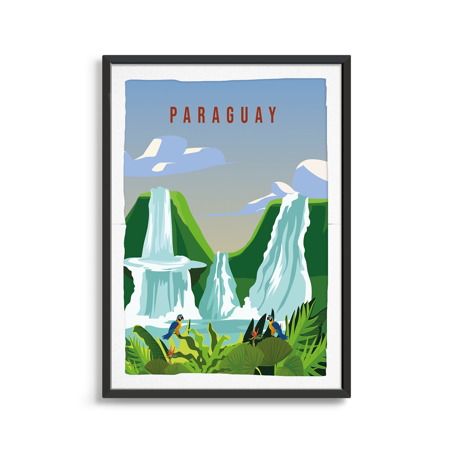 Paraguay country digital art print