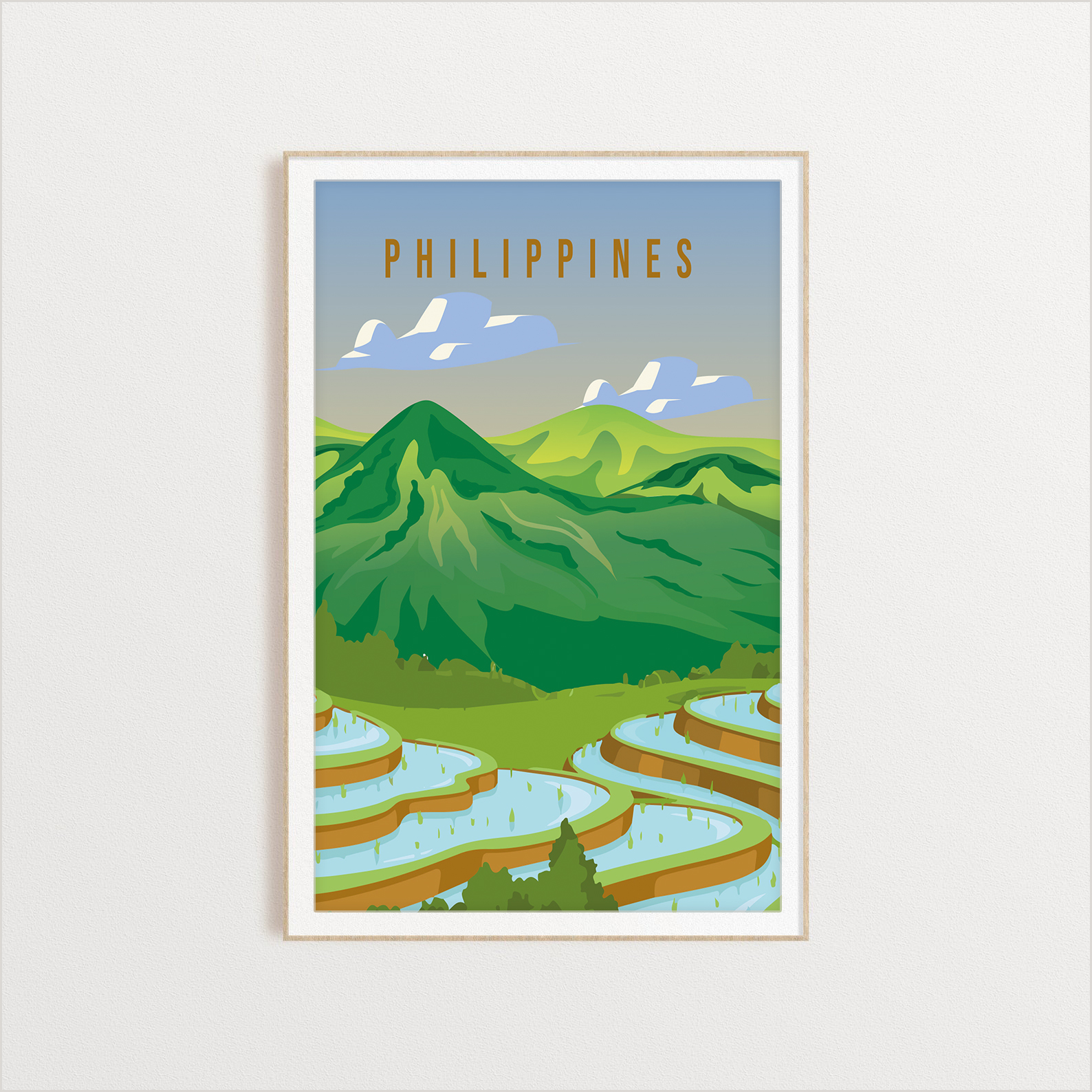 Philippines country digital art print