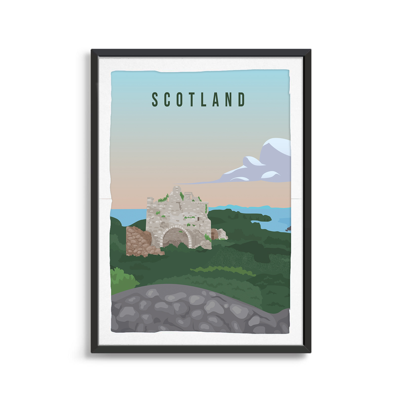 Scotland country digital art print