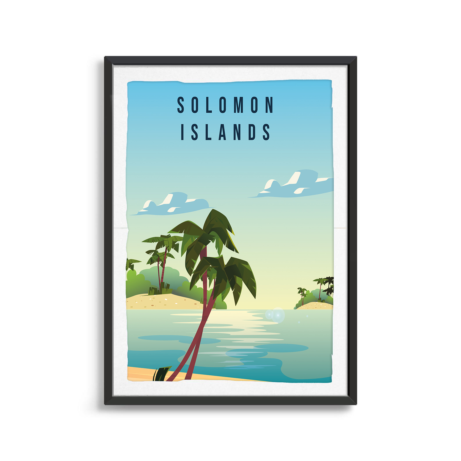 Solomon Islands country digital art print