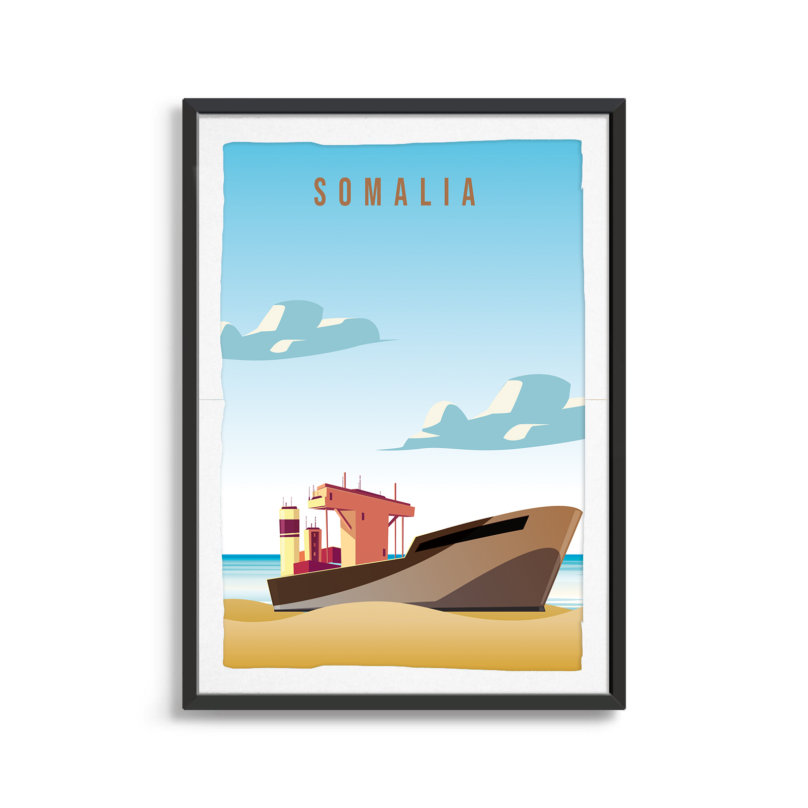 Somalia country digital art print