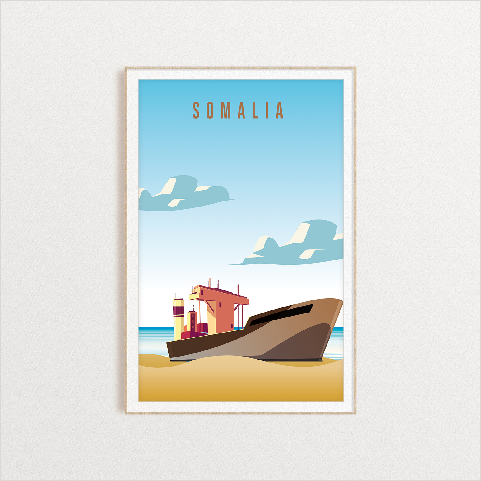 Somalia country digital art print