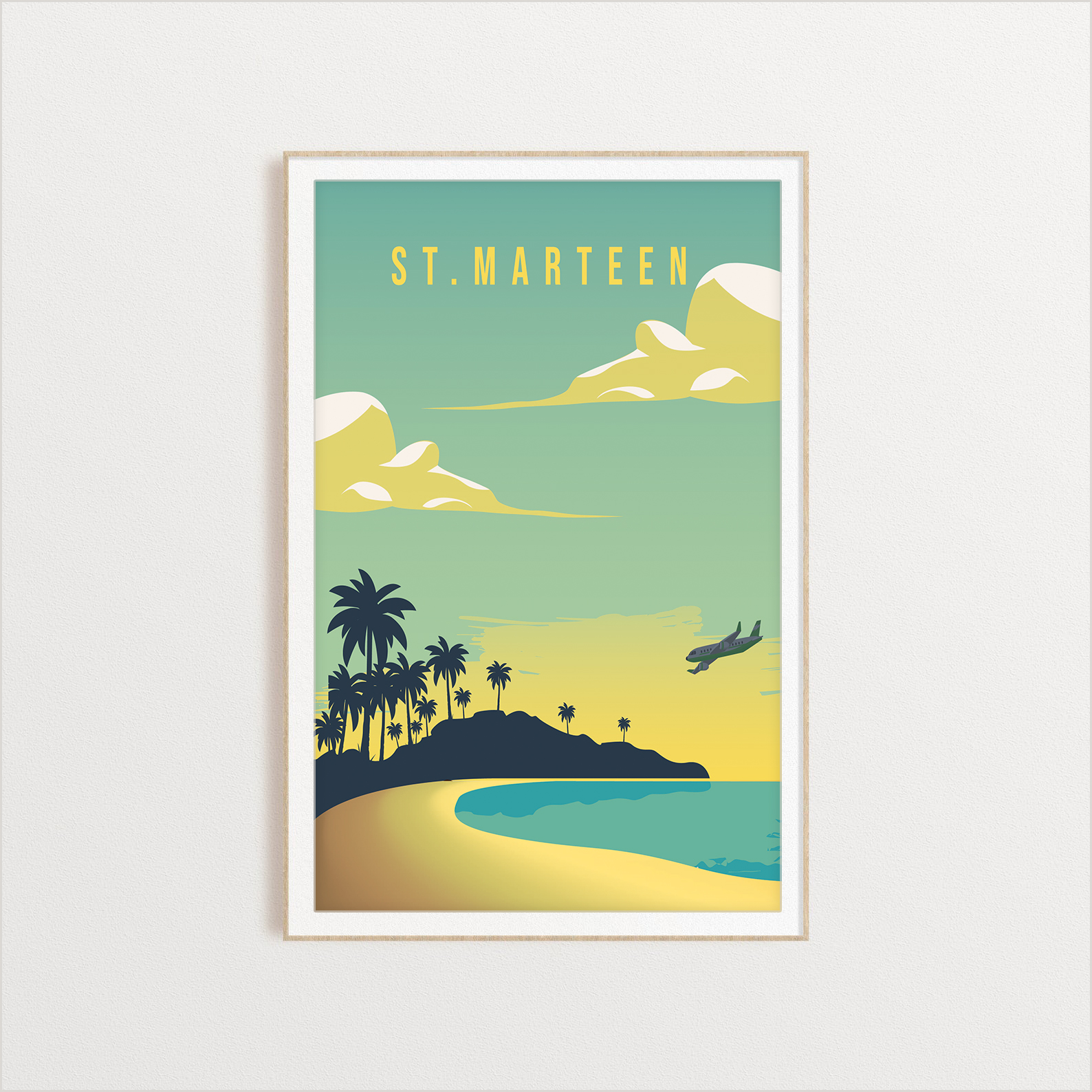 Suriname country digital art print