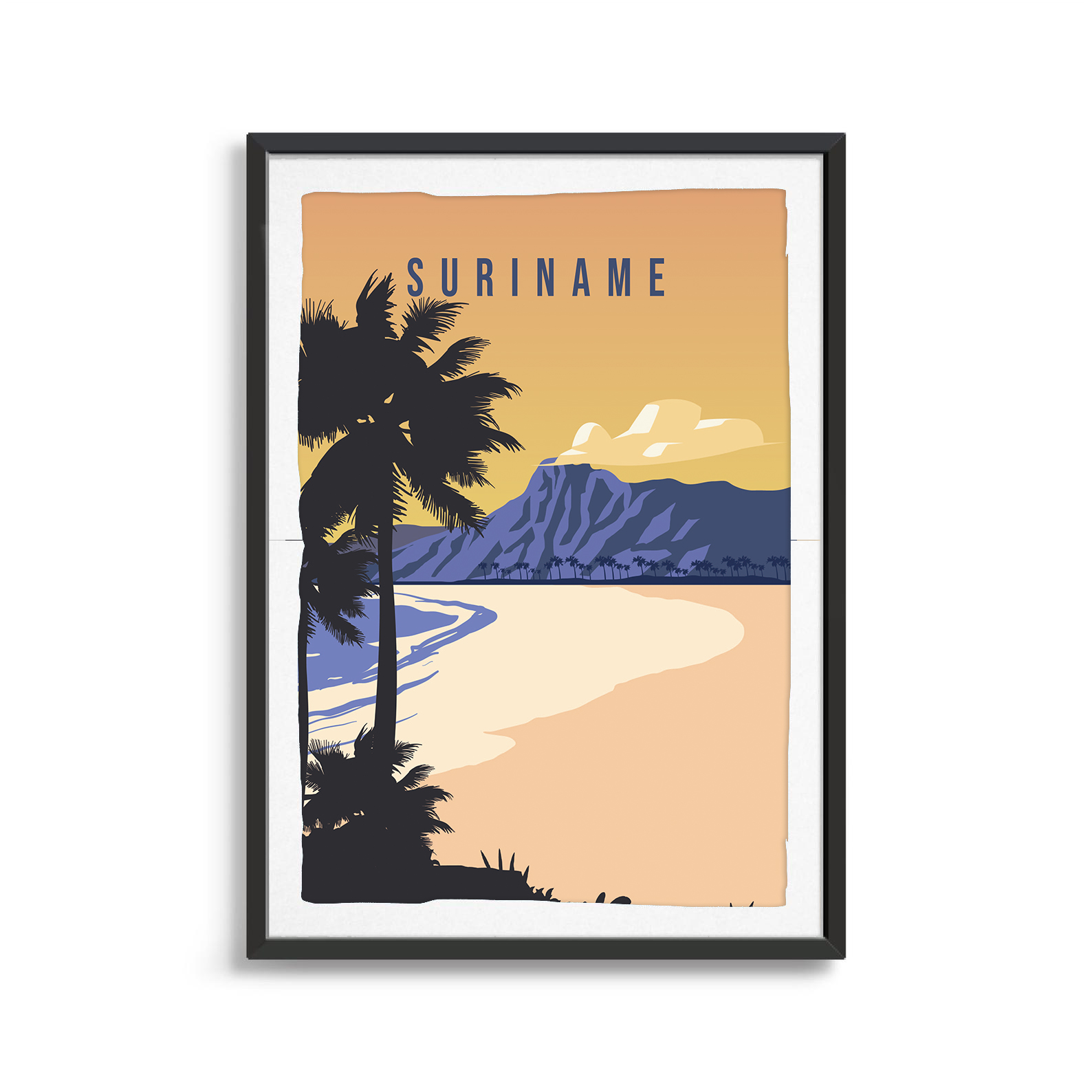 Suriname country digital art print