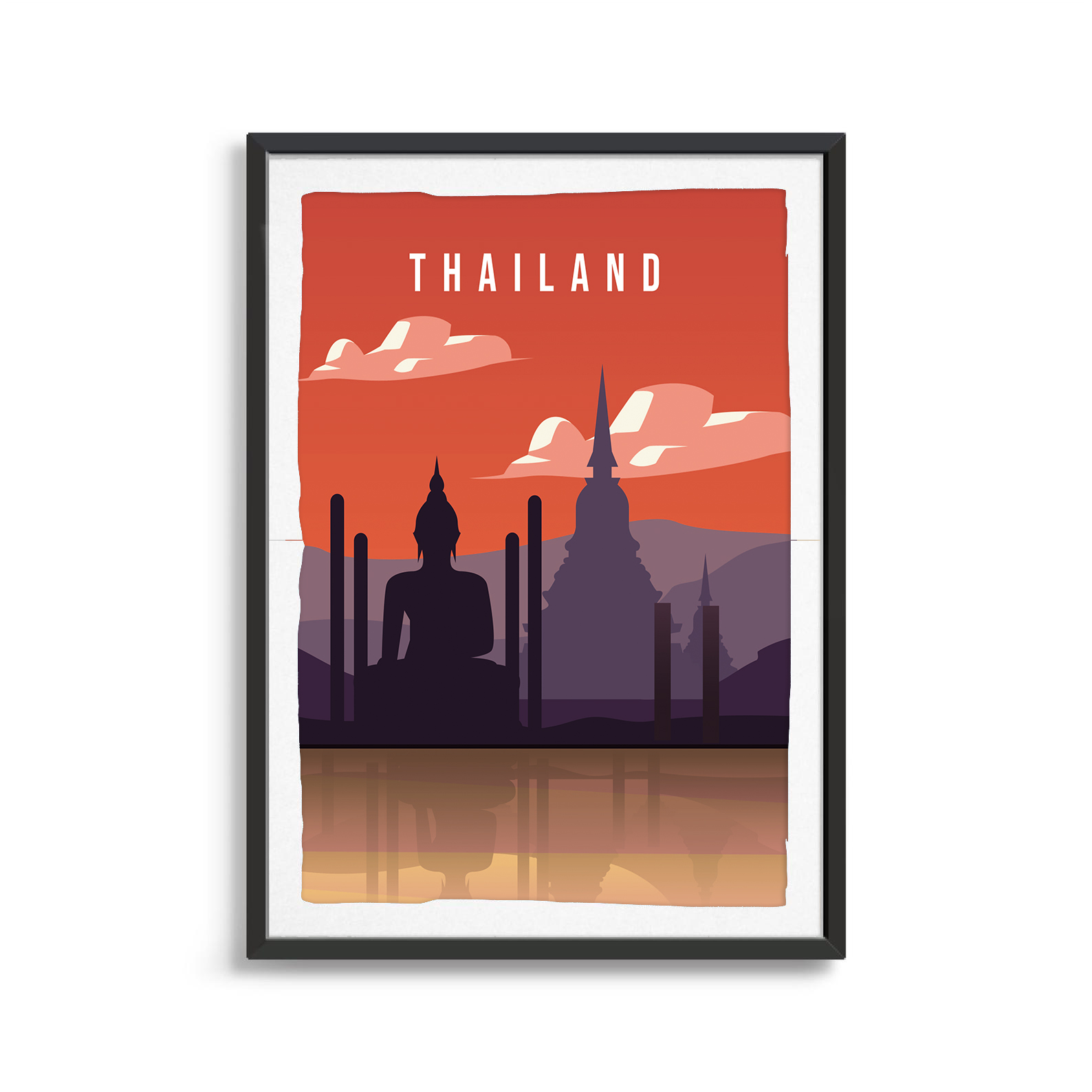 Thailand country digital art print