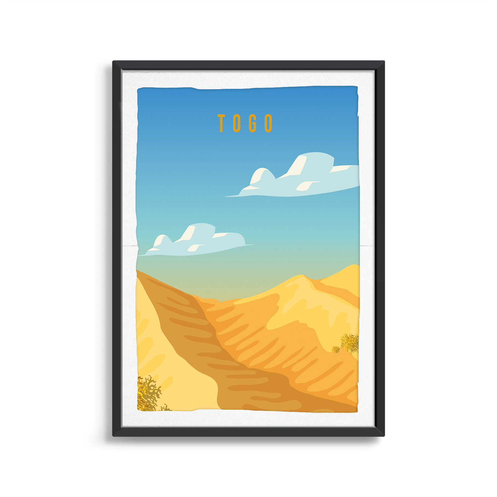 Togo country digital art print