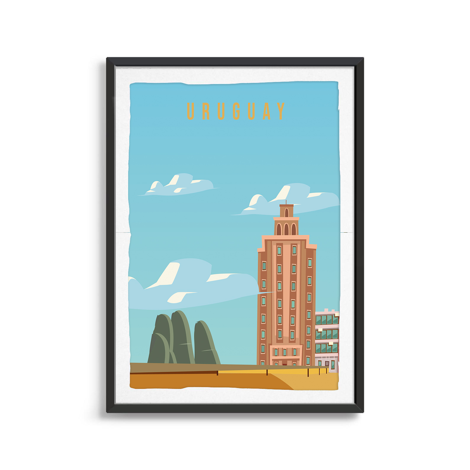 Uruguay country digital art print