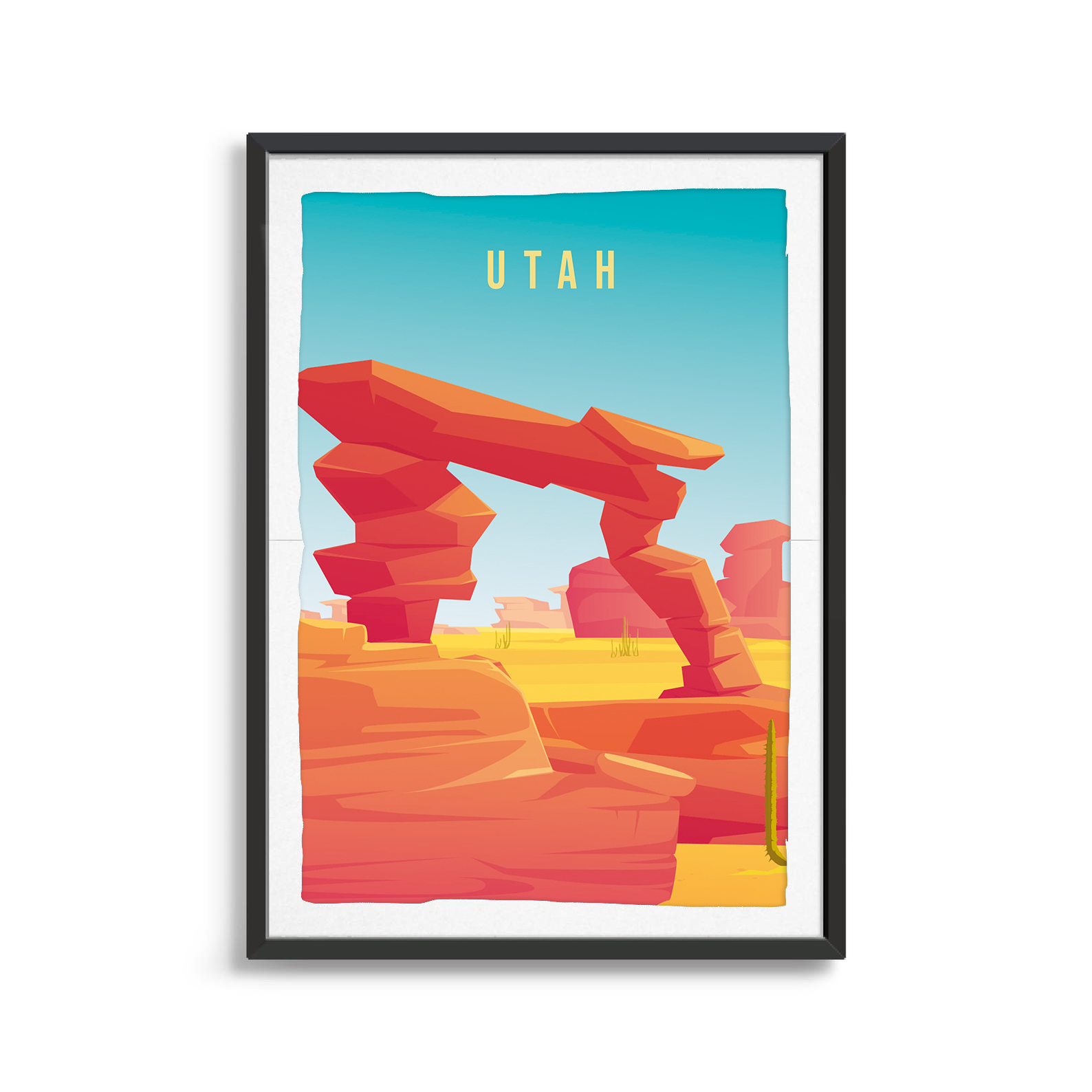 Utah state digital art print