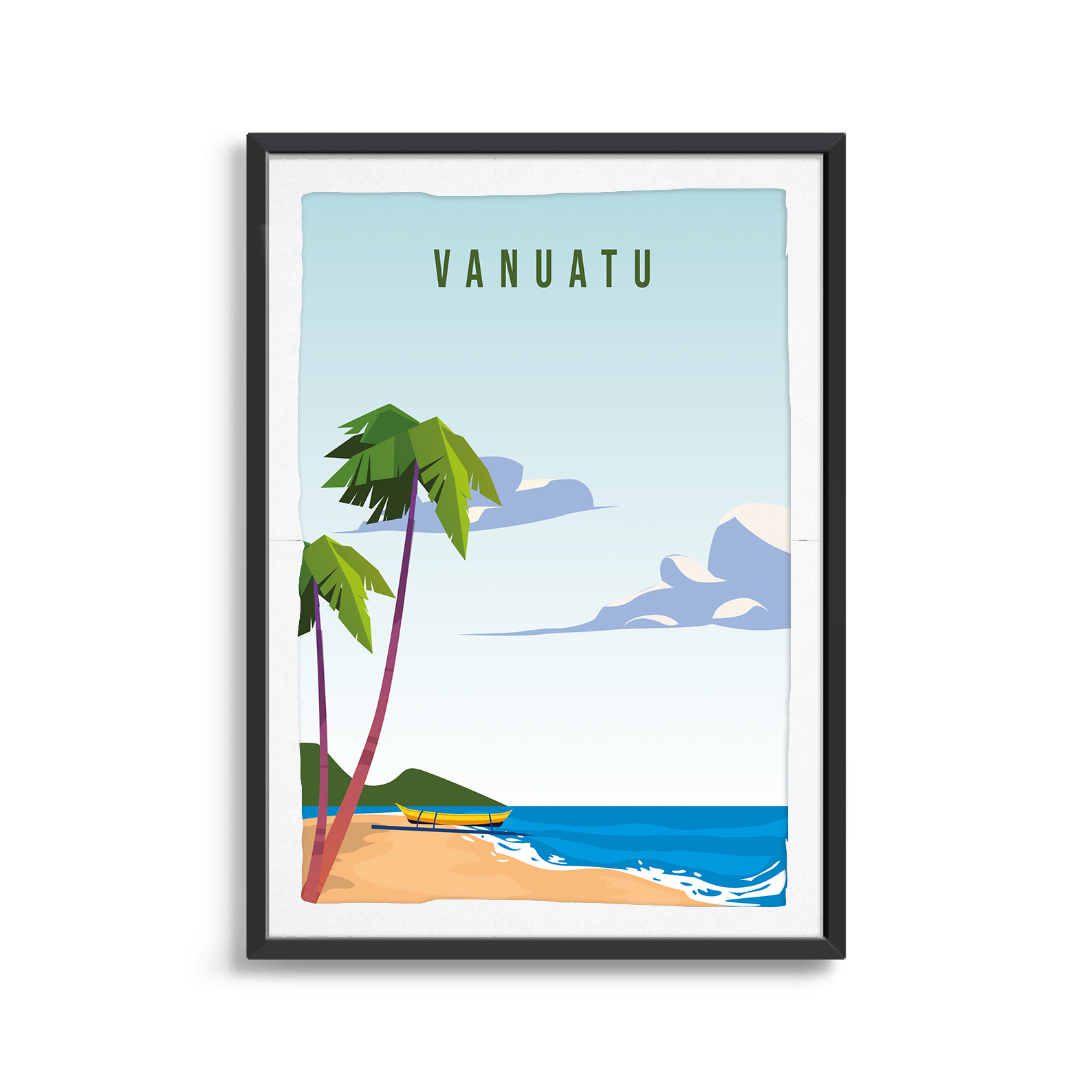 Vanuatu country digital art print