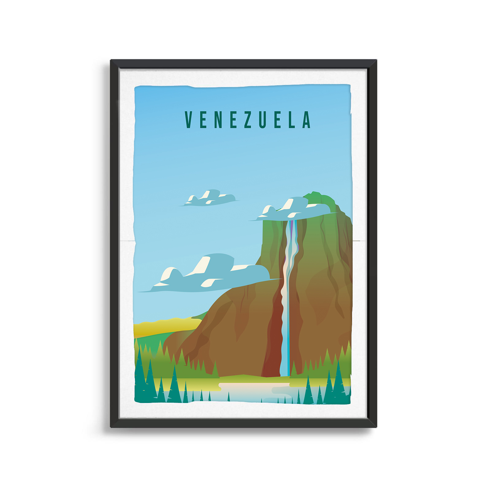 Venezuela country digital art print
